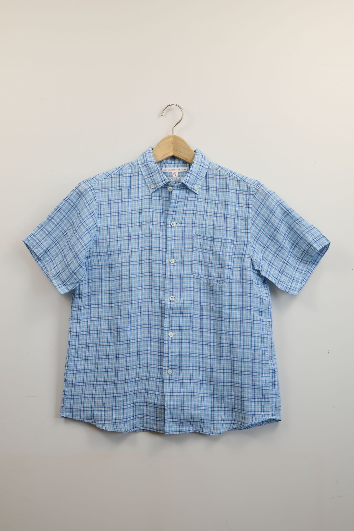 NEW WEST SHIRT SS / CANCLINI BLUE CHECK