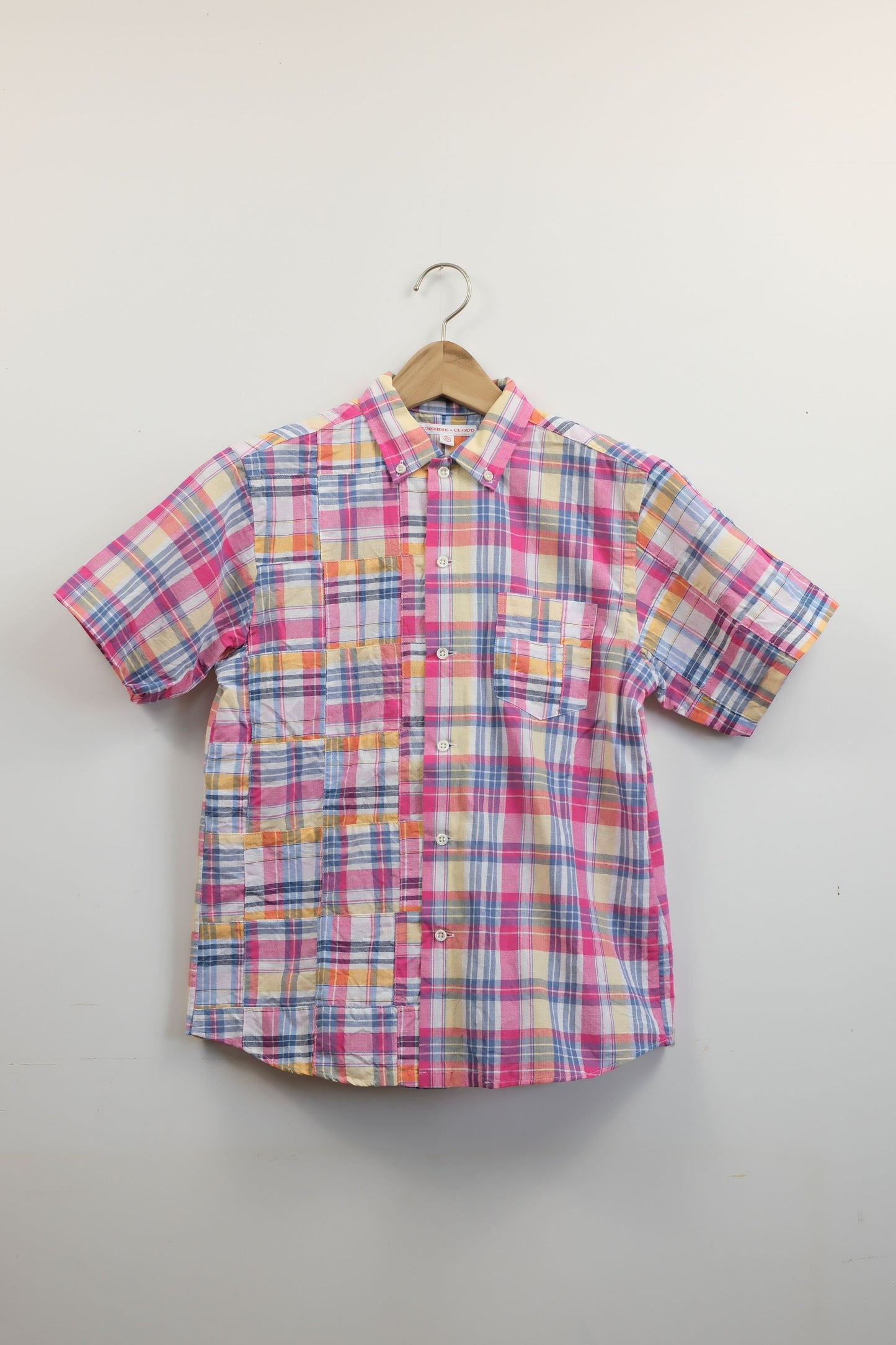 NEW WEST SHIRT SS / MADRAS CHECK × PATCH WORK