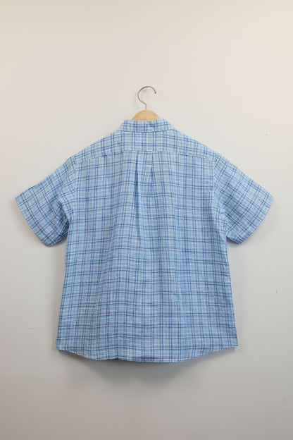 NEW WEST SHIRT SS / CANCLINI BLUE CHECK