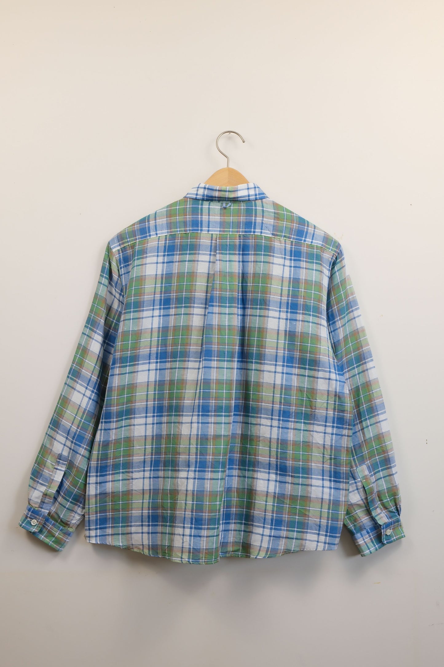 SLIP ON SHIRT / CANCLINI GREEN CHECK