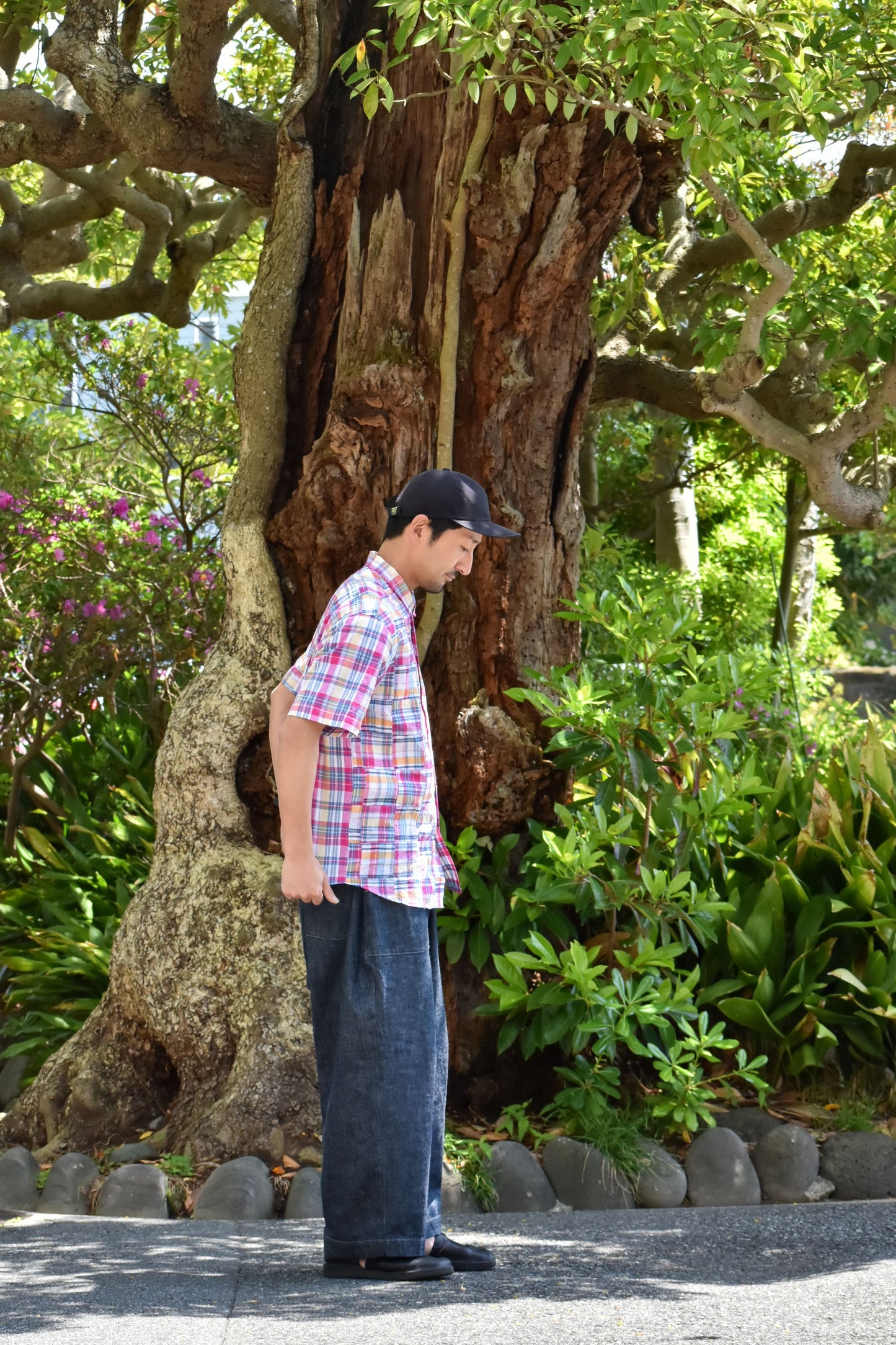 NEW WEST SHIRT SS / MADRAS CHECK × PATCH WORK