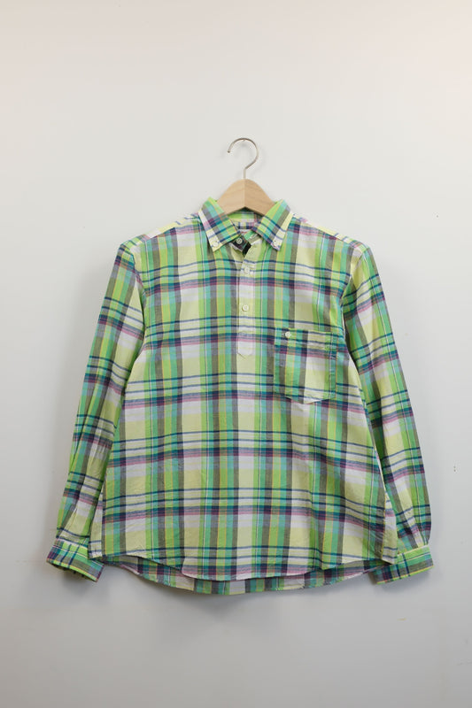 SLIP ON SHIRT / COTTON MADRAS CHECK