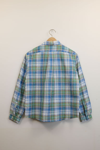 NEW WEST SHIRT / CANCLINI GREEN CHECK