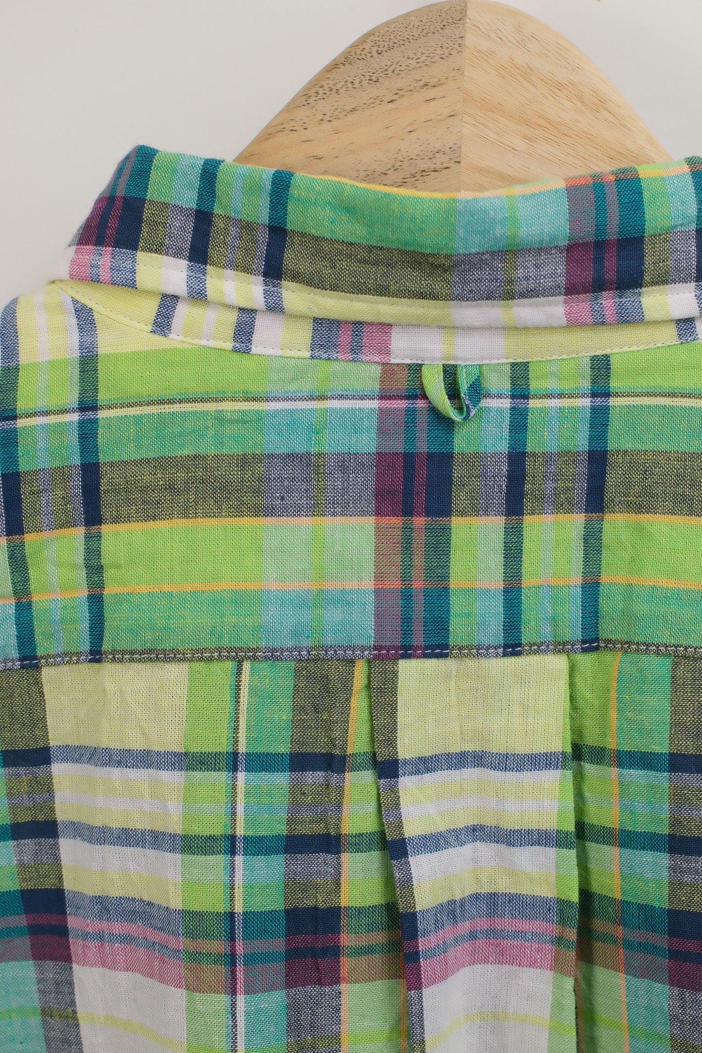 SLIP ON SHIRT / COTTON MADRAS CHECK