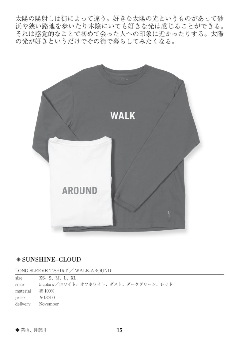 CATALOG 64 / 15 / p.15 LONG SLEEVE T-SHIRT / WALK-AROUND