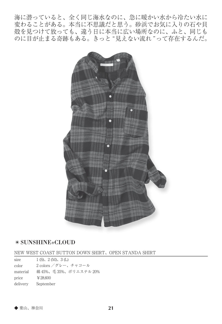 CATALOG 64 / 21 / p.21 NEW WEST COAST BUTTON DOWN SHIRT / OPEN STANDA SHIRT
