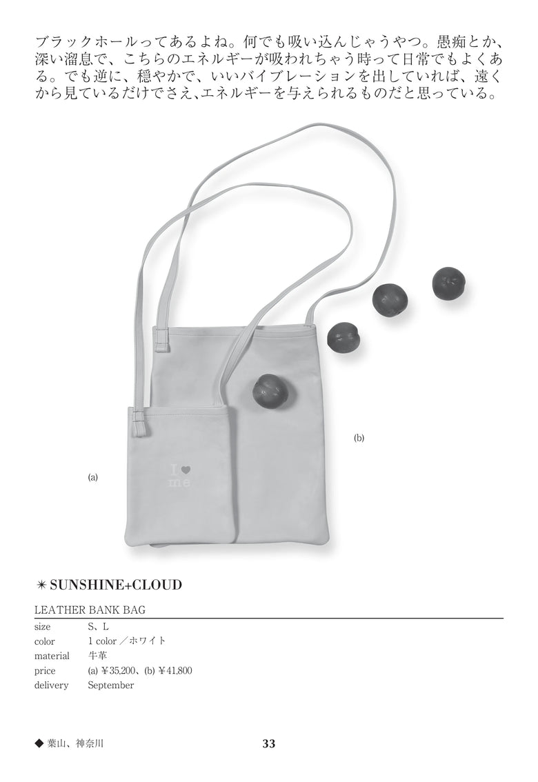 CATALOG 64 / 33 / p.33 LEATHER BANK BAG