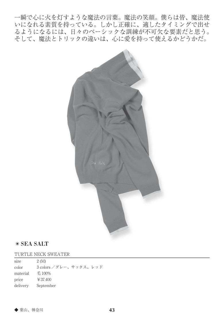 CATALOG 64 / 43 / p.43 TURTLE NECK SWEATER
