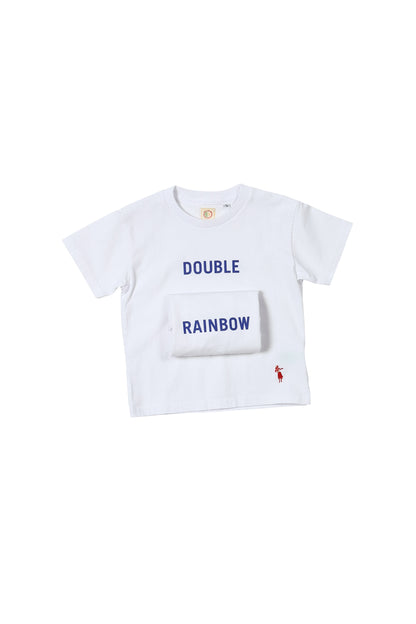 Kid's Short sleeve T-shirt/DOUBLE-RAINBOW